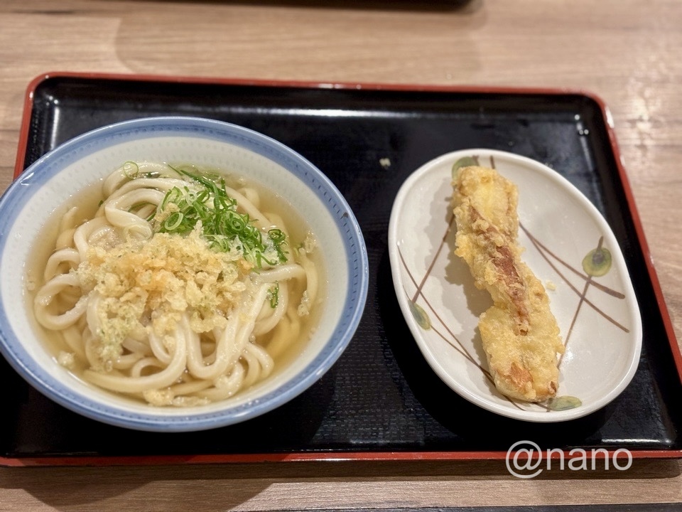 うどん村辰巳店　2024年IMG_0154　かけうどん中